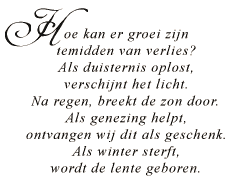 Gedicht: Hoe kan er groei zijn temidden van verlies?